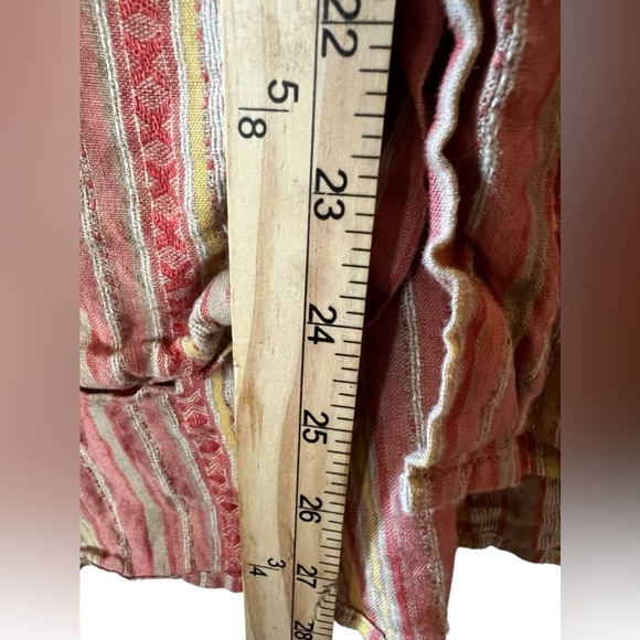 BRUNO Linen Short Sleeve Button Up Washable Linen VTG - Picture 4 of 6